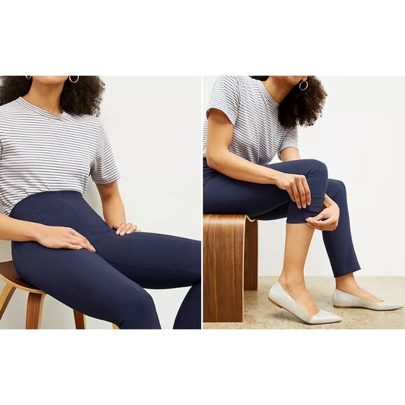 M.M.‎ LaFleur Foster Pants Dark Navy Size 4 Front Seam - Picture 4 of 14